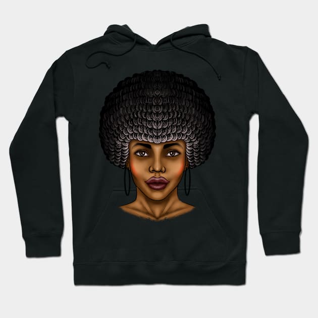 Afro girl Afro woman Afro queen beautiful Afro girl Hoodie by Artardishop